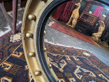 Load image into Gallery viewer, Antique Regency Gilt Convex Mirror
