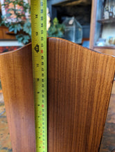 Load image into Gallery viewer, Mid Century Danish Smoked Glass Magazine Rack
