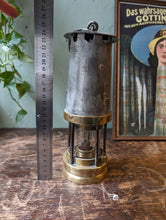 Load image into Gallery viewer, Antique Patterson A1 Brass Miners Safety Lamp
