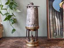 Load image into Gallery viewer, Antique Patterson A1 Brass Miners Safety Lamp
