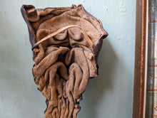 Load image into Gallery viewer, Vintage Moulded Leather Wall Mask
