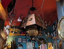 Load image into Gallery viewer, Arts and Crafts Style Copper Hall Lantern / Pendant Light
