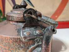 Load image into Gallery viewer, Antique Rustic Hammered Copper Tea Kettle
