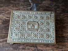 Load image into Gallery viewer, Antique Indian Velvet Lined Brass Casket Box
