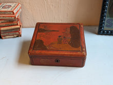 Load image into Gallery viewer, 1920&#39;s Red Laquere Japanese Box
