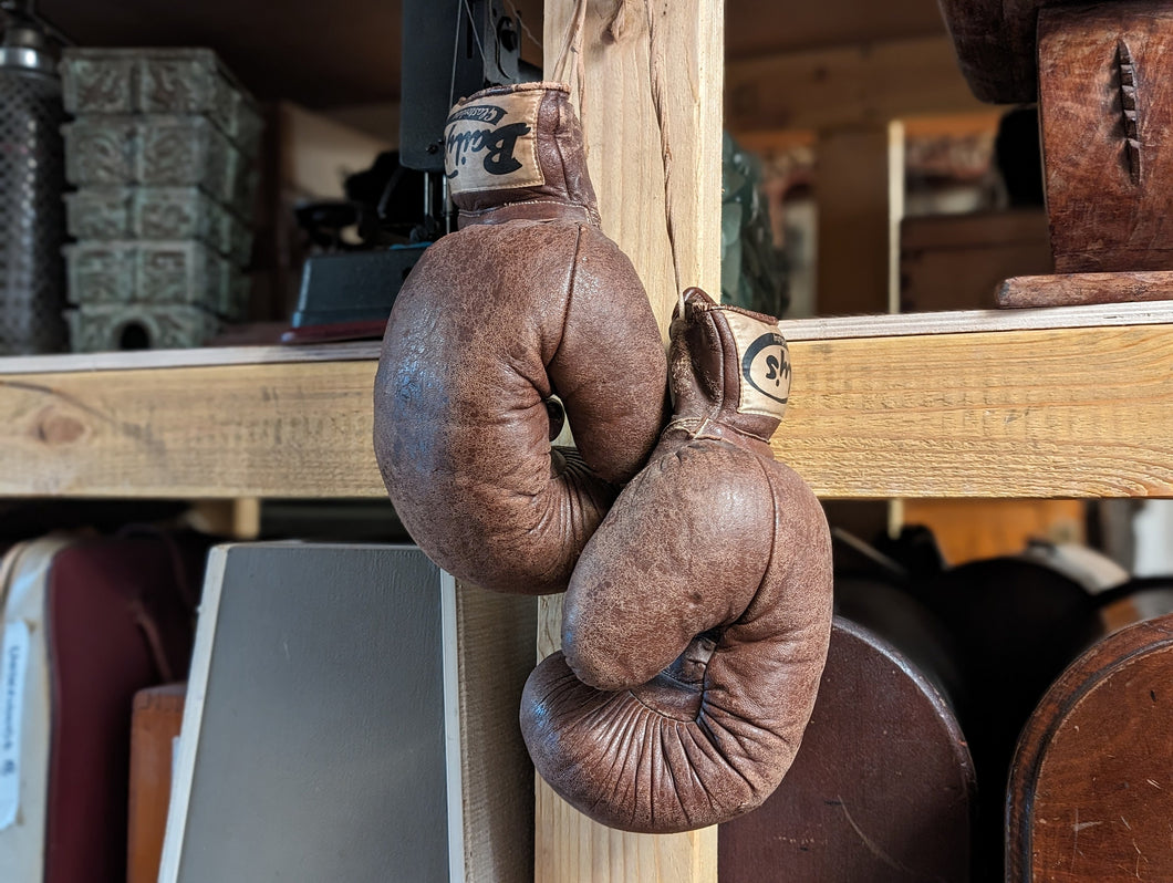Early 20th Century Leather Boxing Gloves