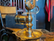 Load image into Gallery viewer, Vintage Indian Brass Deccan Samayee Oil Temple Lamp
