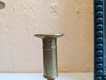 Load image into Gallery viewer, Pair of Antique Brass Candle Stick Holders
