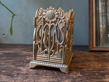 Load image into Gallery viewer, Vintage Art Nouveau Style Desk Tidy / Pen Holder
