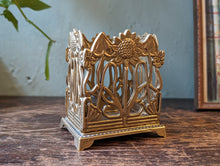 Load image into Gallery viewer, Vintage Art Nouveau Style Desk Tidy / Pen Holder
