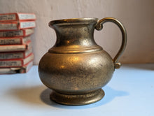 Load image into Gallery viewer, Vintage Heavyweight Cast Gold Gilded Milk Jug
