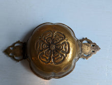 Load image into Gallery viewer, Antique English Brass Porringer Serving Bowl
