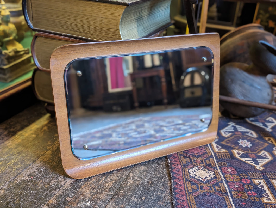 Mid Century Modern Teak Framed Mirror