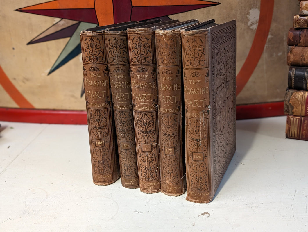 The Magazine of Art - Five Bound Volumes - 1880's