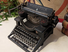 Load image into Gallery viewer, Antique Woodstock Industrial Typewriter - Steampunk Decor
