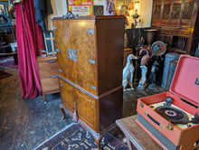 Load image into Gallery viewer, 1930&#39;s Art Deco Burr Walnut Drinks Cabinet
