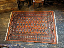 Load image into Gallery viewer, 6&#39;2&quot; x 4&#39;1&quot; Hand Knotted Vintage Pakistani Bokhara Rug - 191 x 124cm
