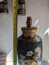 Load image into Gallery viewer, Antique Japanese Painted Satsuma Porcelain Lamp
