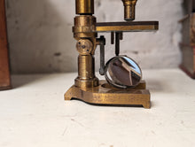 Load image into Gallery viewer, Antique Brass E.Leitz Wetzlar Laboratory Microscope
