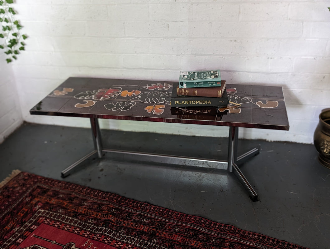 Mid Century Tile Coffee Table by Belarti for Adri