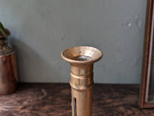 Load image into Gallery viewer, Antique Brass Chamber Stick Candlestick Candle Holder
