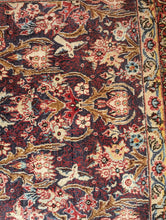 Load image into Gallery viewer, 6&#39;6&quot; x 4&#39;5&quot; Vintage Indian Kerman Wool Rug - 201 x 136cm
