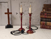Load image into Gallery viewer, Pair of 1920&#39;s Rewired Chinoiserie Table Lamps
