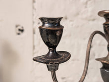 Load image into Gallery viewer, 1930&#39;s Silver Plate Candelabra 3 Branch Candle Stick
