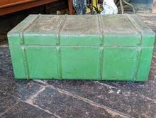 Load image into Gallery viewer, 1930&#39;s Vintage Painted Metal Steamer Trunk
