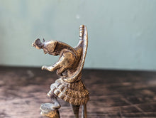 Load image into Gallery viewer, Vintage Indian Kaliya Naga Krishna Brass Statue Figurine
