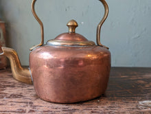 Load image into Gallery viewer, Antique Victorian Copper and Brass Kettle
