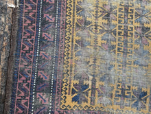 Load image into Gallery viewer, 4&#39;3&quot; x 2&#39;8&quot; Antique Nomadic Timuri Baluch Wool Rug - 130 x 86cm
