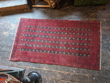 Load image into Gallery viewer, 6&#39;3&quot; x 3&#39;4&quot; Vintage Afghan Hand Knotted Wool Baluch Rug - 190cm x 101cm
