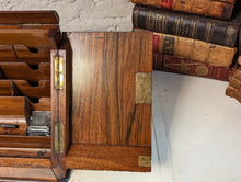 Load image into Gallery viewer, 19th Century Victorian Burr Walnut Desk Tidy / Document holder
