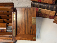 Load image into Gallery viewer, 19th Century Victorian Burr Walnut Desk Tidy / Writing Slope

