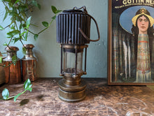 Load image into Gallery viewer, 1930&#39;s Patterson HCP Brass Miners Safety Lamp
