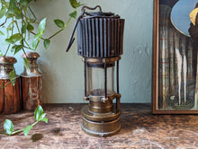 Load image into Gallery viewer, 1930&#39;s Patterson HCP Brass Miners Safety Lamp
