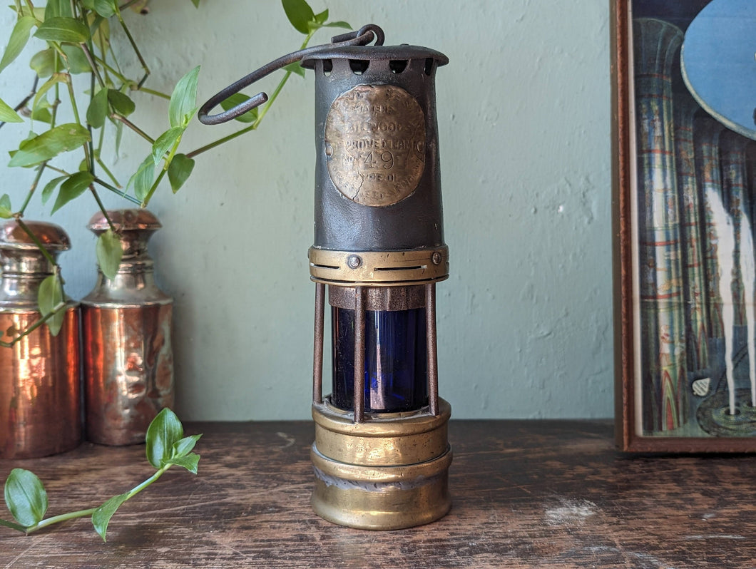 Adapted Hailwood's type 01 Miner's Safety Lamp / WW2 ARP Lamp