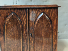 Load image into Gallery viewer, Antique Victorian Oak Desktop Cabinet
