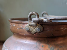 Load image into Gallery viewer, Small Vintage Copper Cauldron / Planter
