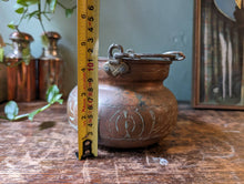 Load image into Gallery viewer, Small Vintage Copper Cauldron / Planter
