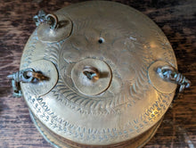 Load image into Gallery viewer, Antique Indian Brass Betel Nut Pandan Box
