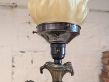 Load image into Gallery viewer, Antique Art Nouveau Figural Torchiere Table Lamp
