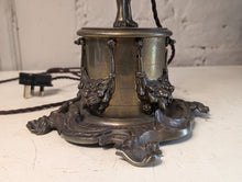 Load image into Gallery viewer, Antique Art Nouveau Figural Torchiere Table Lamp
