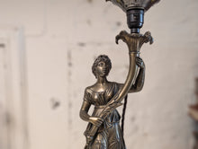 Load image into Gallery viewer, 1940&#39;s Art Nouveau Figural Torchiere Table Lamp
