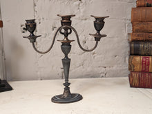 Load image into Gallery viewer, 1930&#39;s Silver Plate Candelabra 3 Branch Candle Stick
