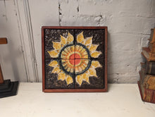 Load image into Gallery viewer, 1970&#39;s Scandnavian Framed Tile Art Wall Hanging
