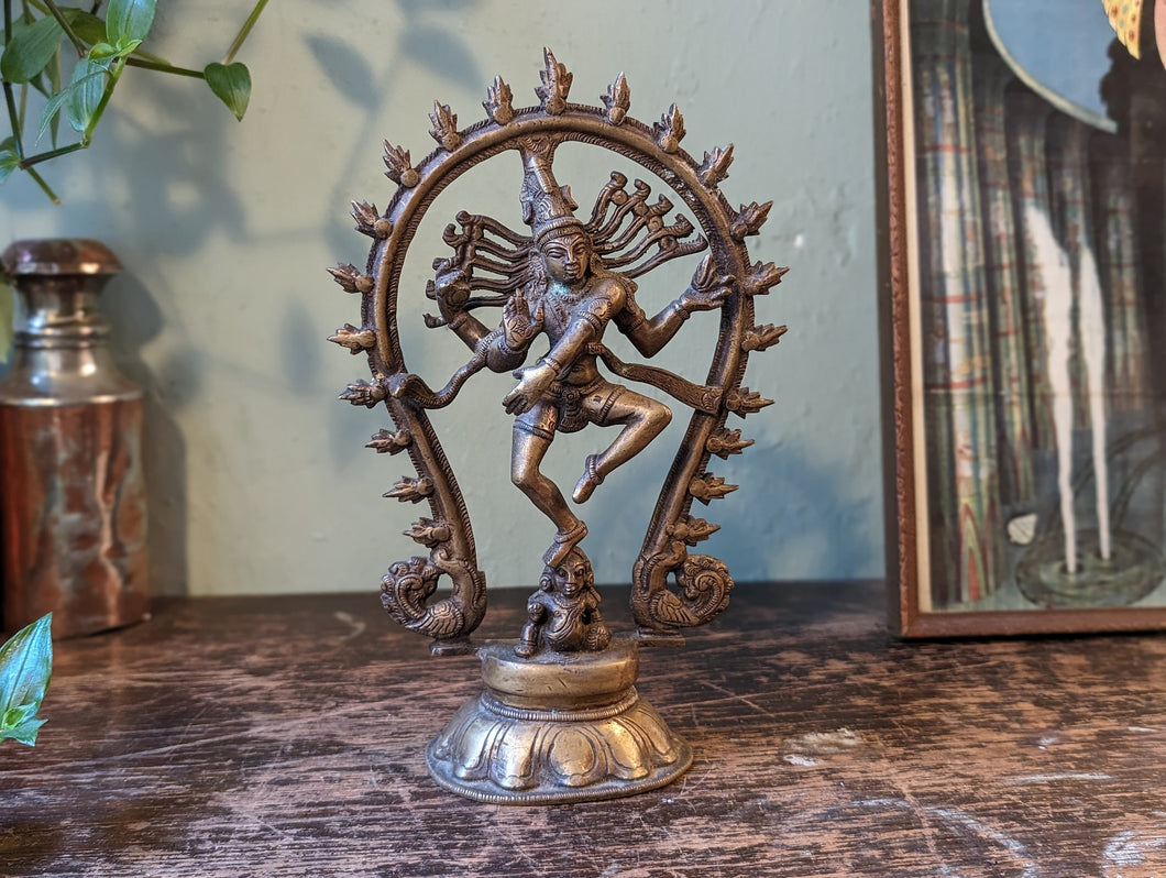 Early 20th.C Indian Brass Nataraja Statue - Lord Shiva