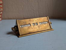 Load image into Gallery viewer, Vintage Art Deco Brass Perpetual Calendar
