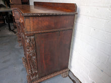 Load image into Gallery viewer, Victorian Antique Carved Oak Breakfront Hall Table
